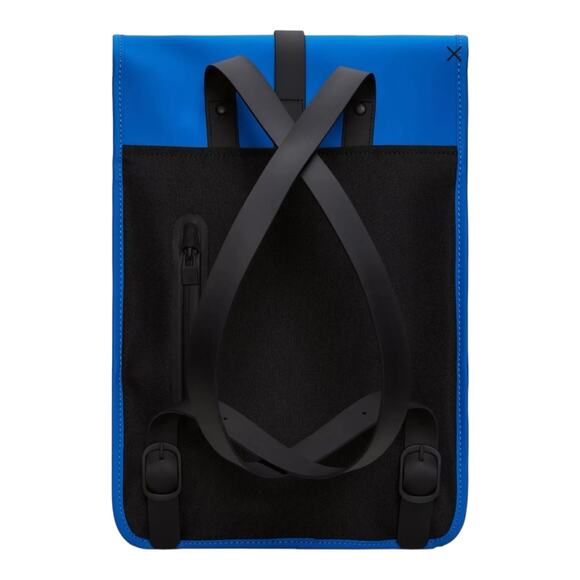 NWT Rains Backpack Mini Blue Waves Unisex Blue - Picture 2 of 11